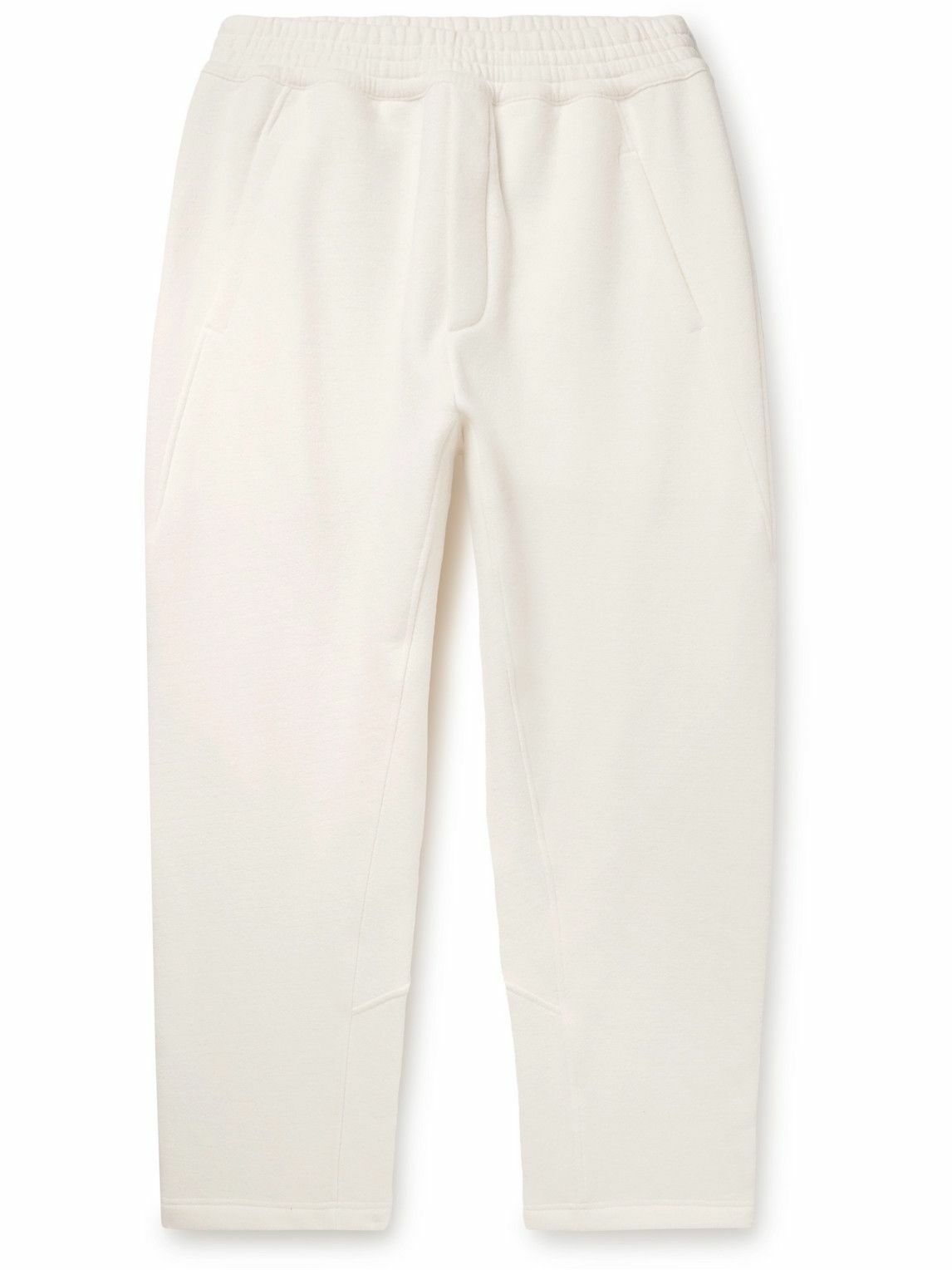 Photo: The Row - Koa Brushed Stretch-Cotton Sweatpants - White