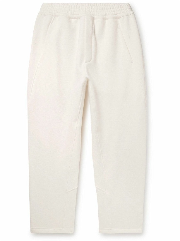 Photo: The Row - Koa Brushed Stretch-Cotton Sweatpants - White
