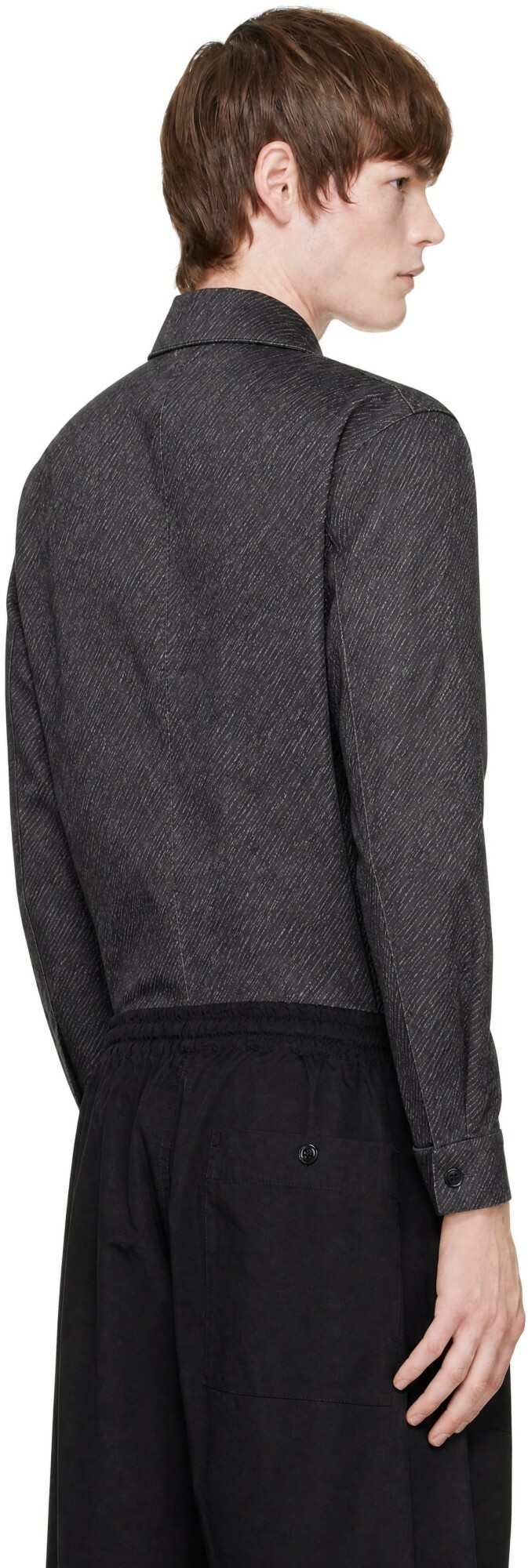 LEMAIRE Gray Printed Workwear Shirt