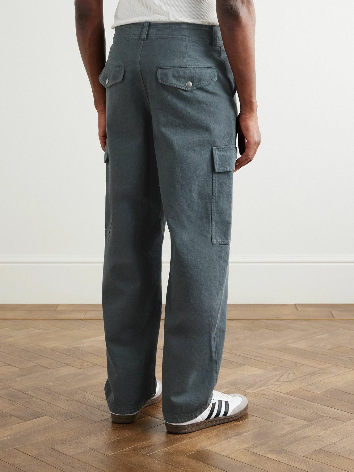 A.P.C. - Duncan Straight-Leg Organic Cotton-Twill Trousers - Gray