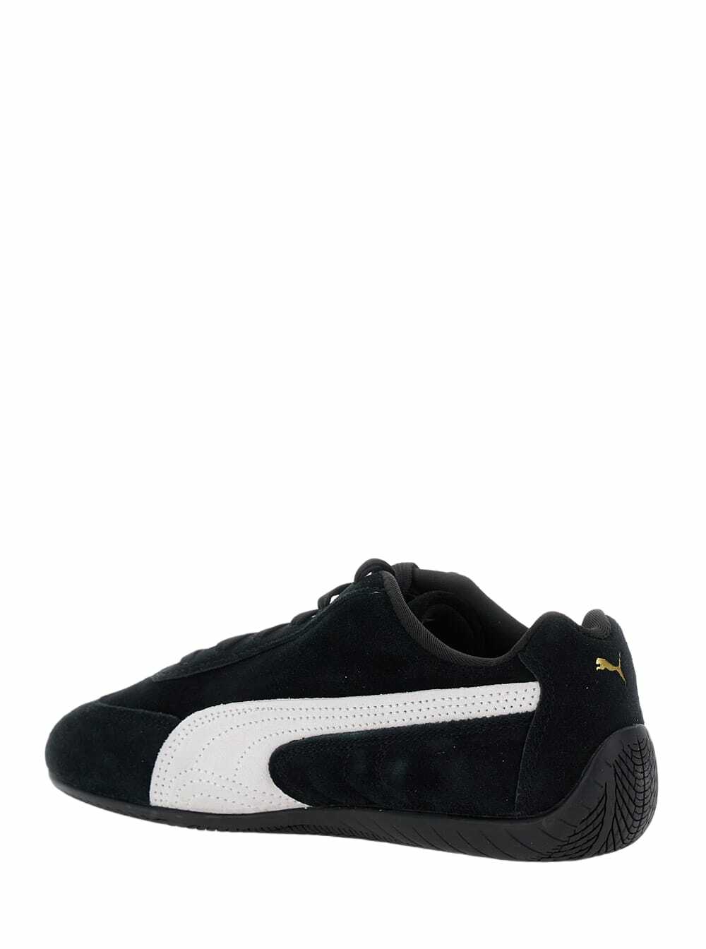 Puma speedcat Black Sneakers With Logo Print On The Side And Logo Lettering On The Side In Leather Unisex