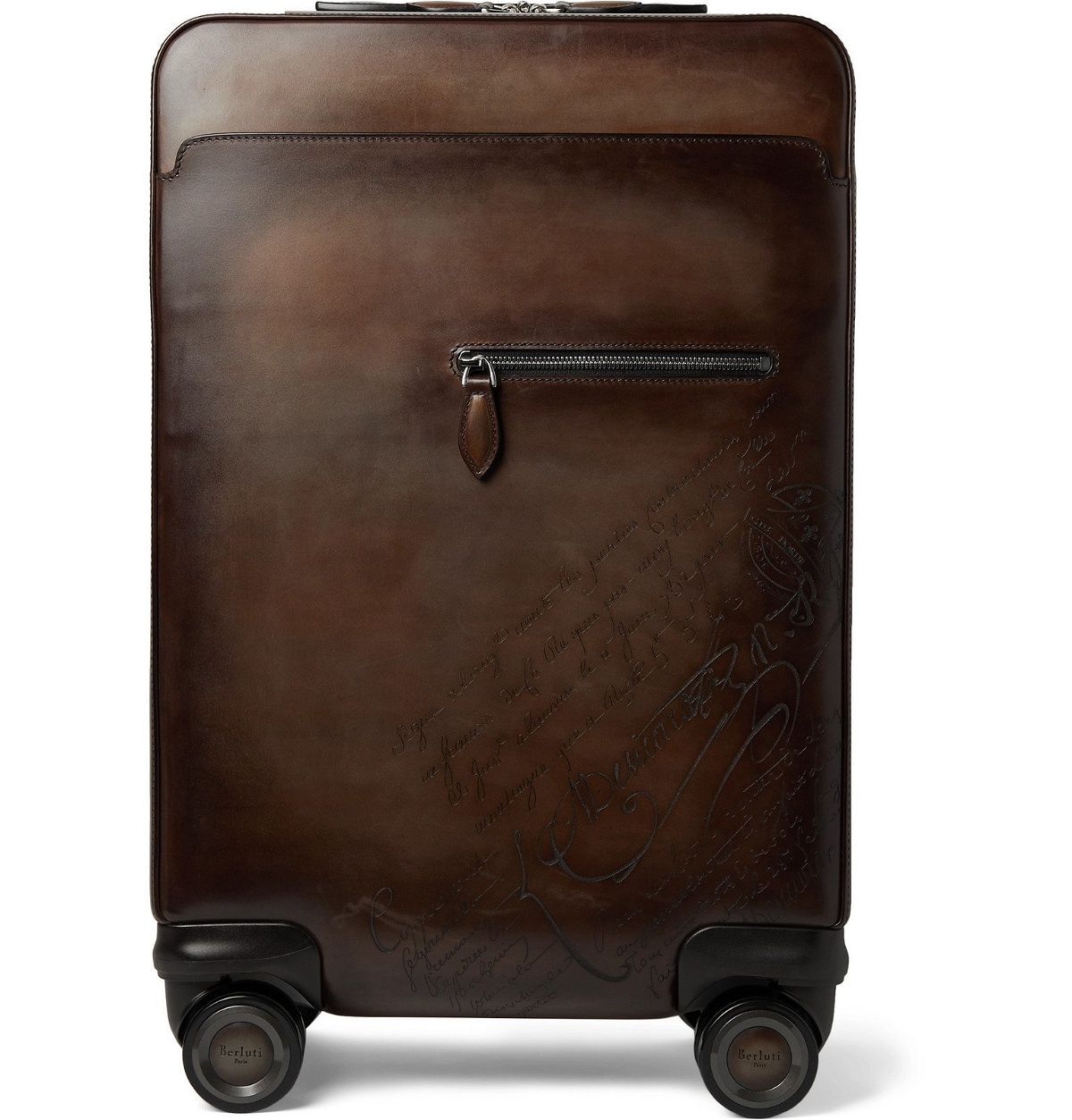 Berluti - Formula 1000 Scritto Leather Suitcase - Brown Berluti