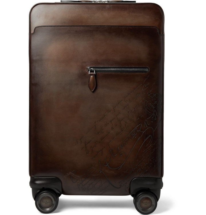 Photo: Berluti - Formula 1000 Scritto Leather Suitcase - Brown