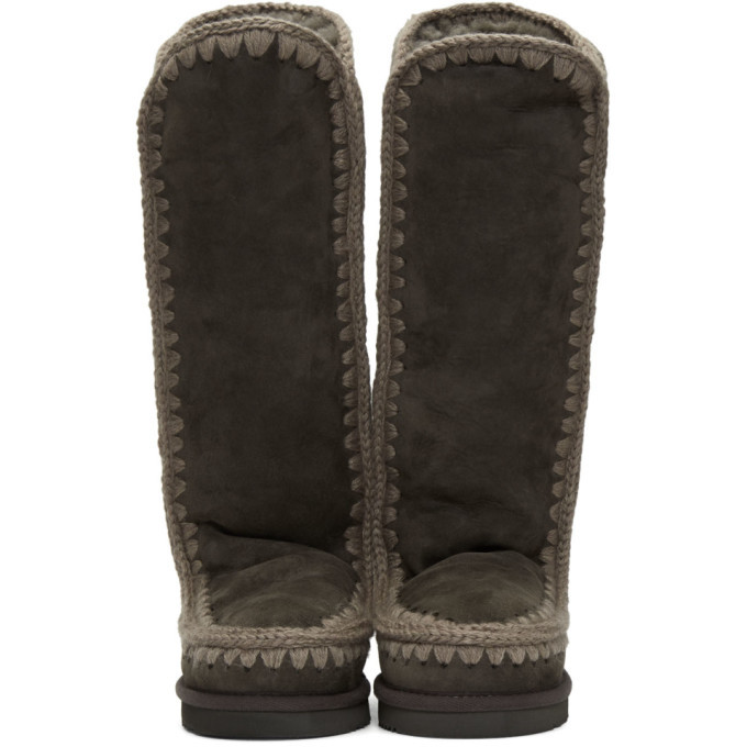 Mou Grey 40 Tall Boots