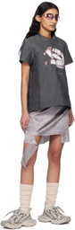 Liza Keane Gray Metal T-shirt