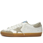 Golden Goose Men's Super-Star Leather Sneakers in Milky/Taupe