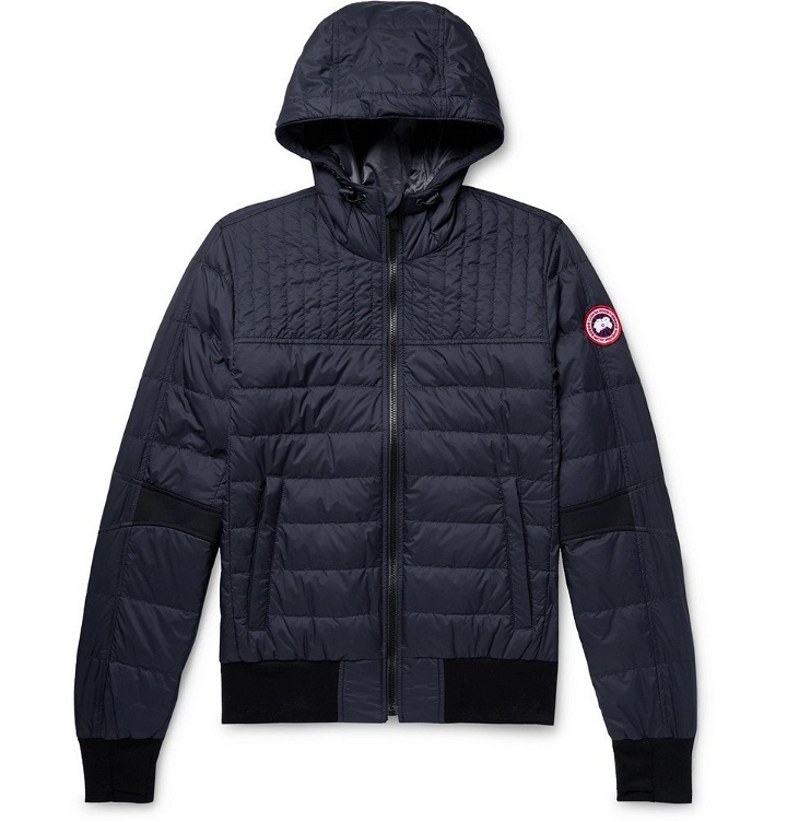 Photo: Canada Goose - Cabri Slim-Fit Quilted Nylon-Ripstop Hooded Down Jacket - Navy