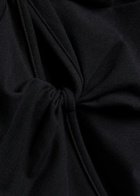 Reformation Silas Knotted Stretch-cotton top Black