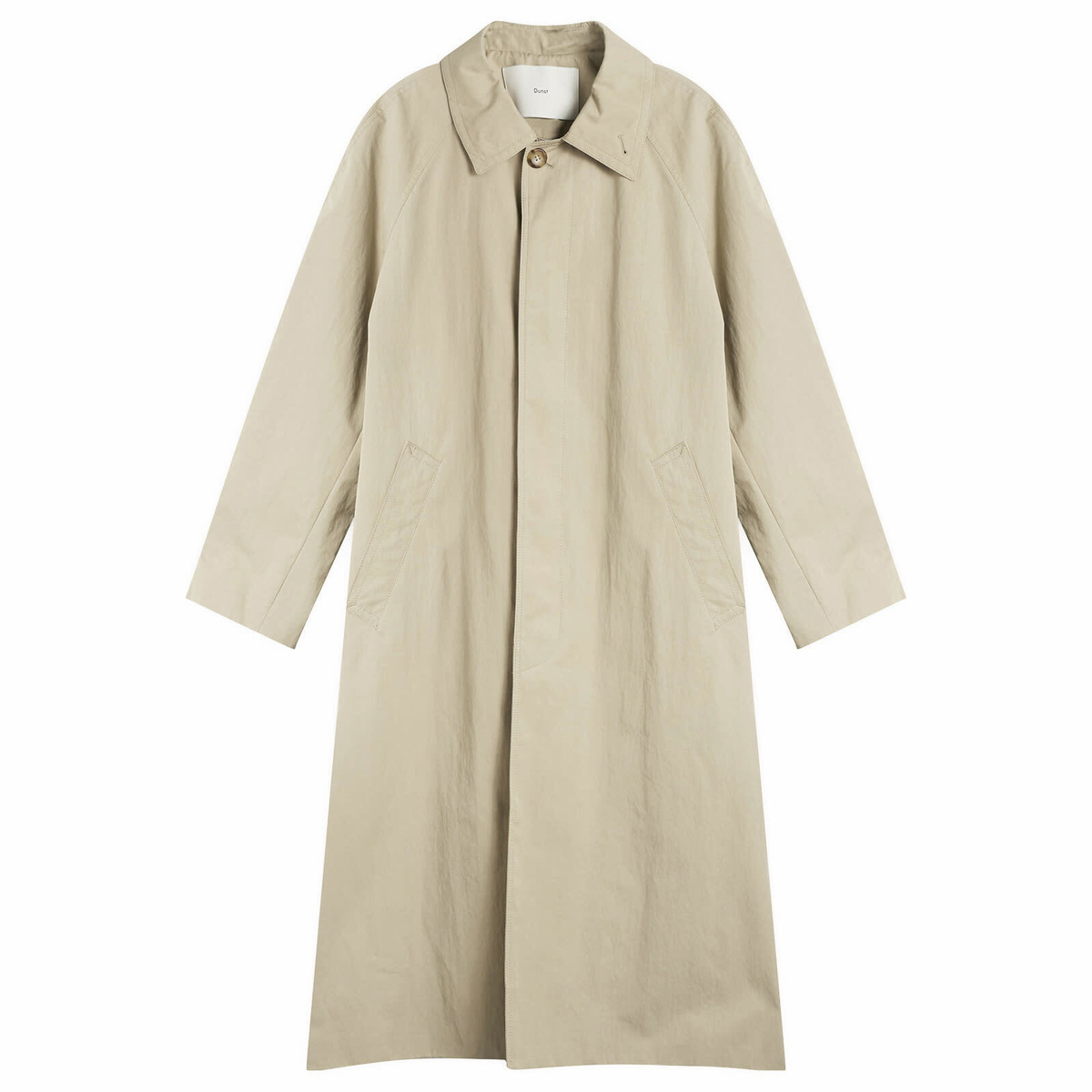 DUNST Women's Refined Mac Coat in Khaki