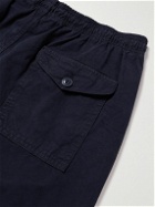 Save Khaki United - Easy Straight-Leg Cotton-Twill Drawstring Shorts - Blue