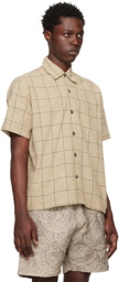 Karu Research Beige Check Shirt