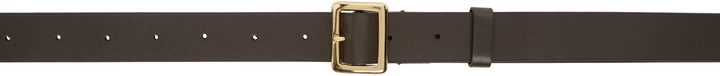 Photo: AURALEE Brown Leather Square Buckle Belt