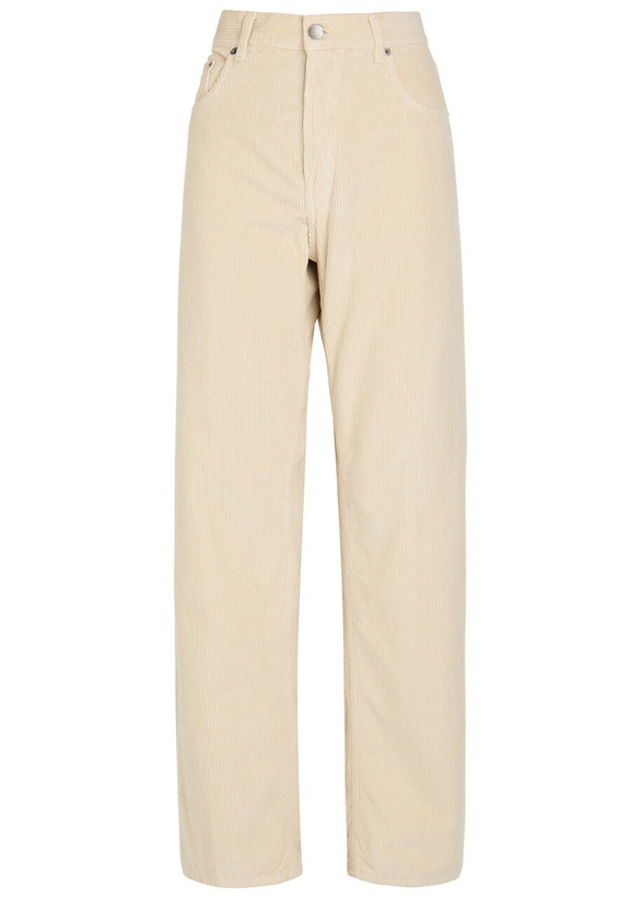 Photo: Haikure Bonnie Corduroy Straight-leg Jeans Ecru