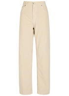 Haikure Bonnie Corduroy Straight-leg Jeans Ecru