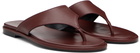 Aeyde Burgundy Amaya Thong Sandals