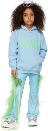 Poster Girl SSENSE Exclusive Kids Blue 'Exquisite Fashions!' Hoodie