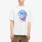 Acne Studios Men's Exford Face Teddy Bear T-Shirt in Optic White