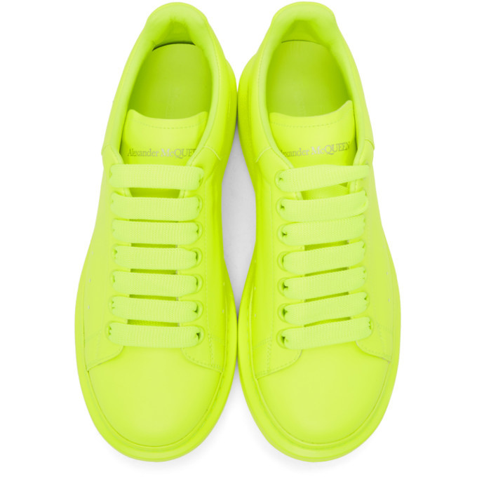 スニーカー Alexander McQueen yellow leather sneakers Alexander McQueen Wedge Sole Sneaker Yellow | END. (US)