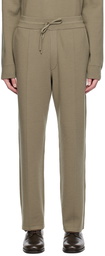 Solid Homme Khaki Pinched Seam Sweatpants