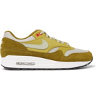 Nike - atmos Air Max 1 Premium Retro Suede, Nubuck and Mesh Sneakers - Men - Green