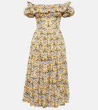 Agua by Agua Bendita Banana printed midi dress