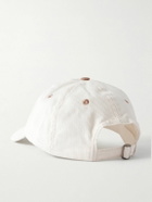 Drake's - Motel Appliquéd Cotton-Corduroy Baseball Cap