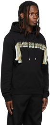 Lanvin Black Embroidered Curb Hoodie