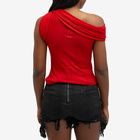 Rick Owens Women's Twist Knit Top in Red