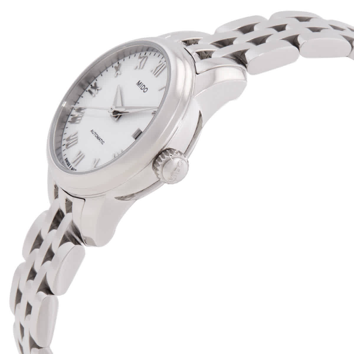Mido Baroncelli Automatic White Dial Ladies Watch M0390071101300