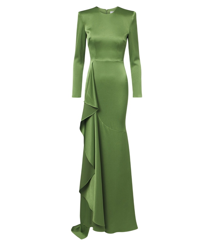 Photo: Alex Perry Draped crêpe satin gown