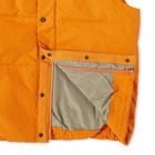 Stan Ray Men's Down Vest in Orange