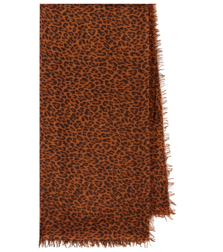 Photo: Isabel Marant Leopard-print cashmere and wool scarf