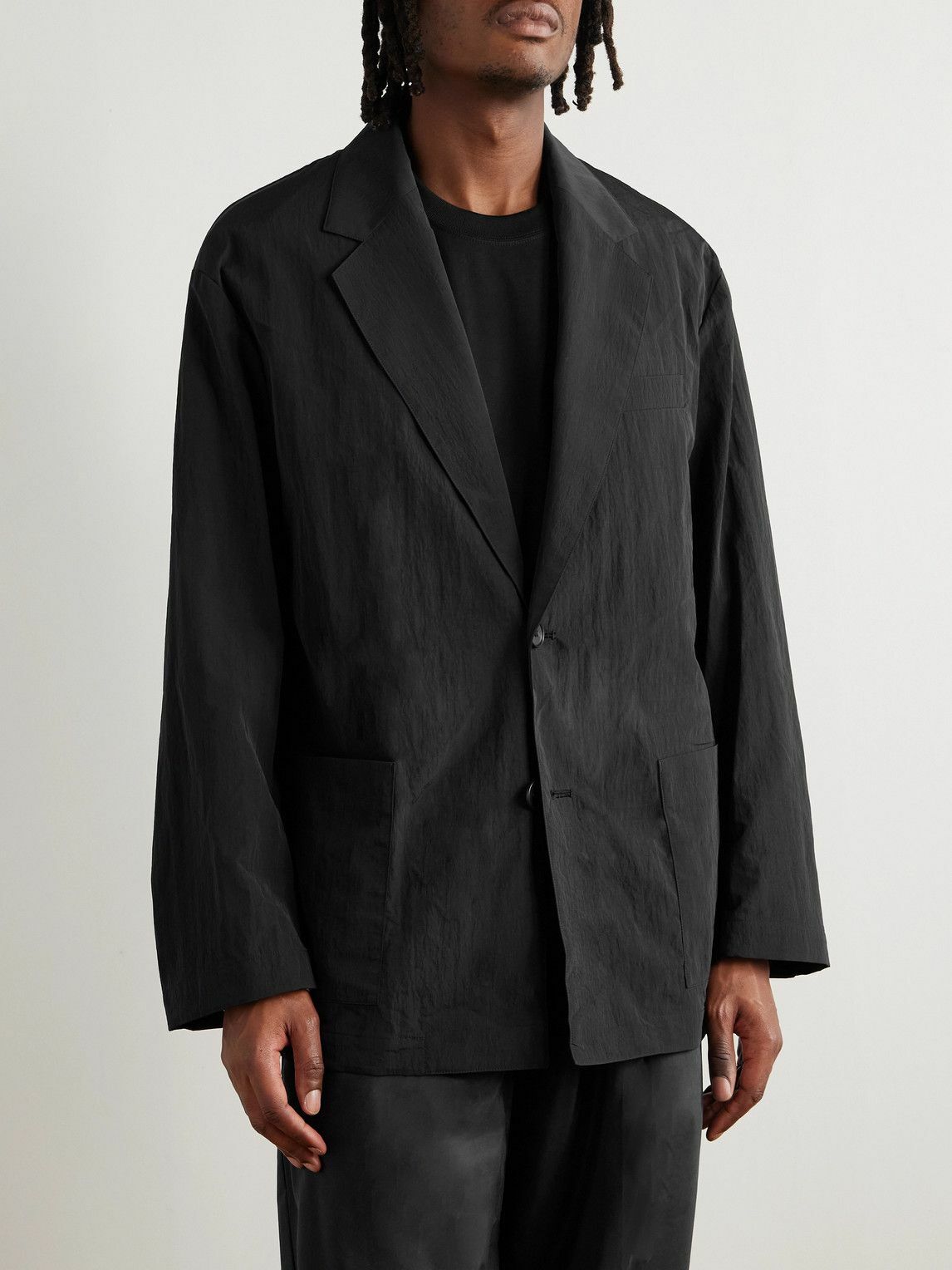 ssstein - Oversized Nylon Blazer - Black