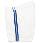 ORLEBAR BROWN - Setter Slim-Fit Short-Length Striped Swim Shorts - White