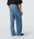 Dries Van Noten Pleated high-rise wide-leg jeans