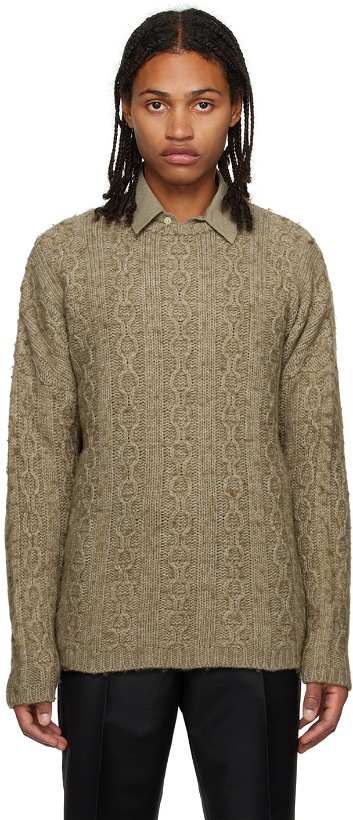 Photo: Our Legacy Beige Brushed Sweater