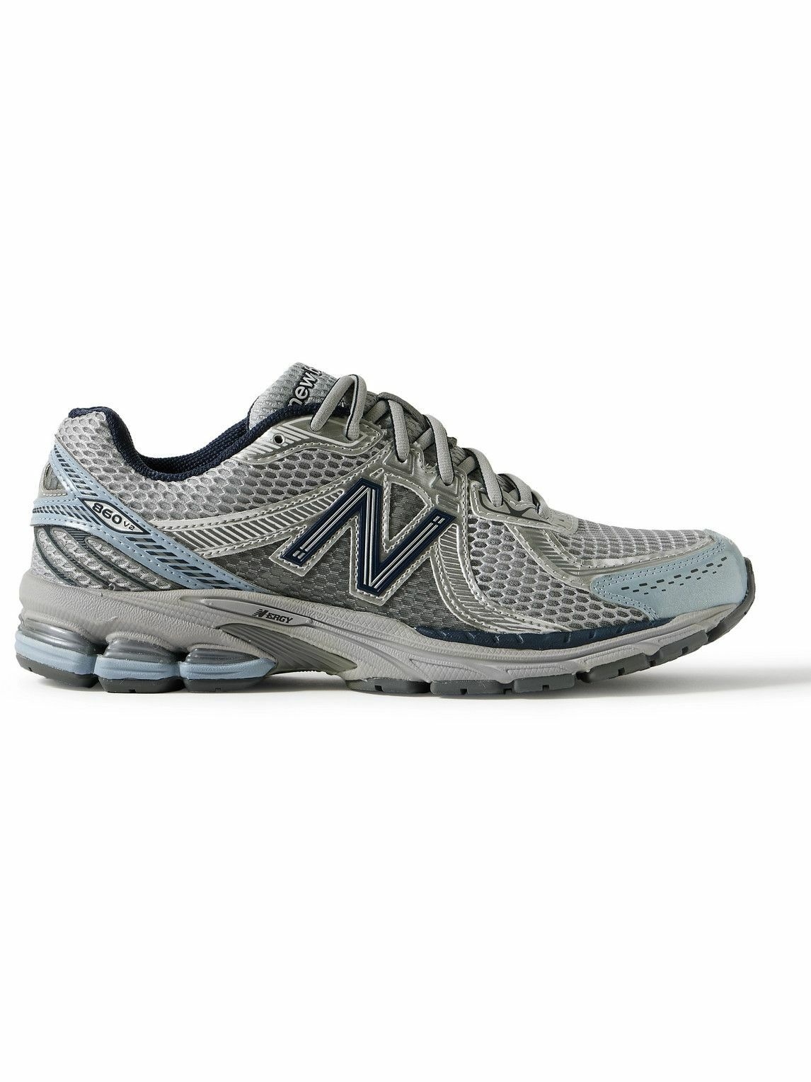 Photo: New Balance - 860v2 Rubber and Mesh Sneakers - Gray