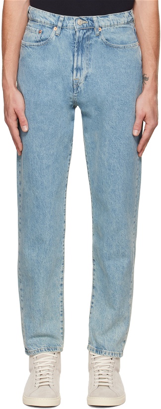 Photo: PS by Paul Smith Blue Tapered Authentic Twill Jeans