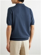 Boglioli - Garment-Dyed Cotton Polo Shirt - Blue