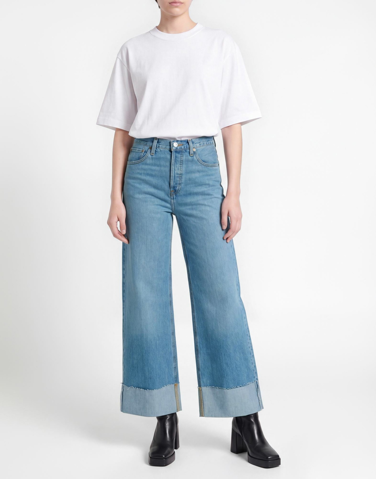 Re/done Womens Jeans in Blue