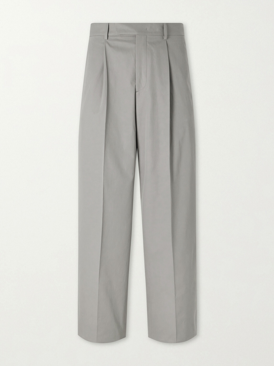 Jil Sander - Straight-Leg Cotton Trousers - Gray