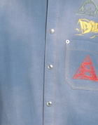 Dior Mens Denim shirt Slate in Blue