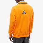 Men's AAPE 1/2 Button Fleece in Light Orange