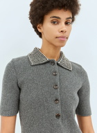 Gucci Rib Wool Polo Shirt