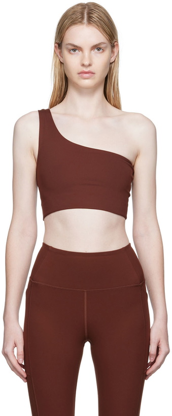 Photo: Girlfriend Collective Brown Bianca Sport Bra