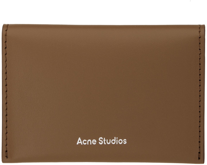 Photo: Acne Studios Brown Folded Card Holder