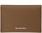 Acne Studios Brown Folded Card Holder