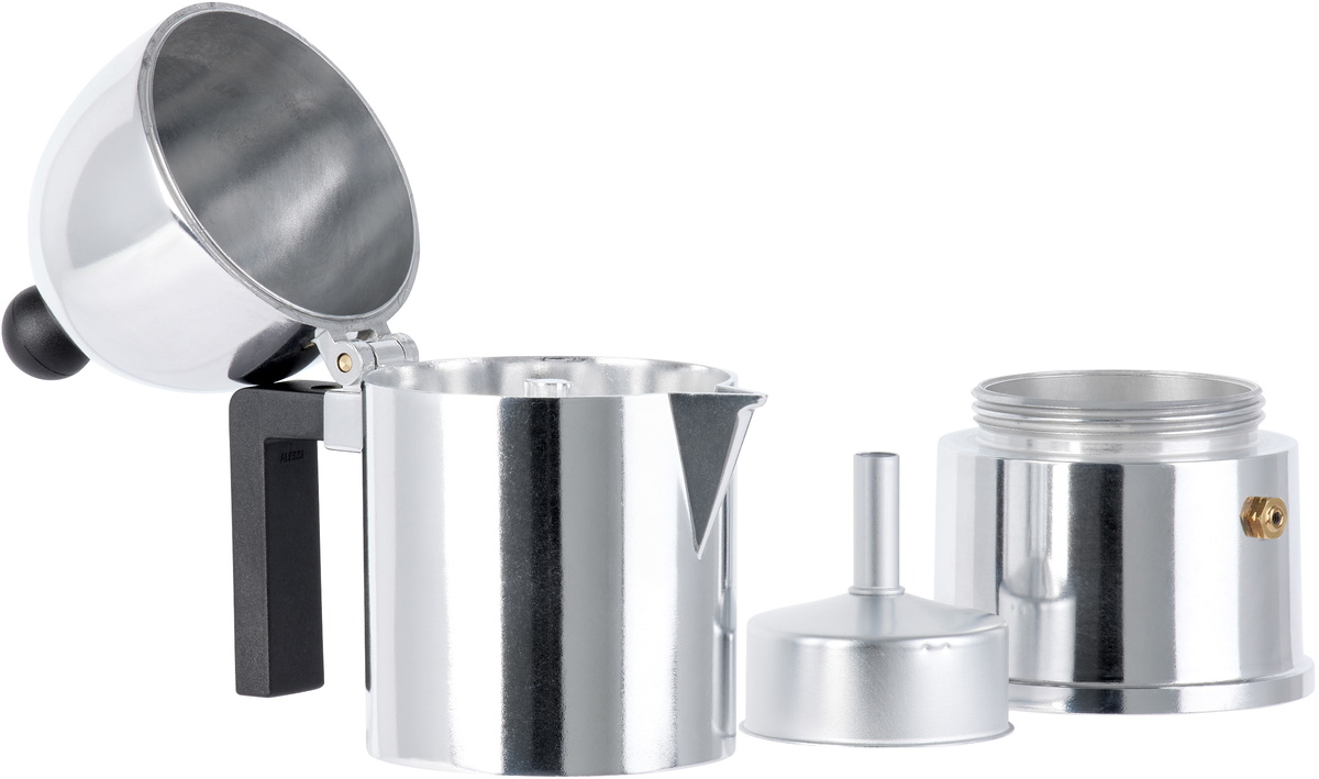 Alessi Silver 'La Cupola' Espresso Coffee Maker