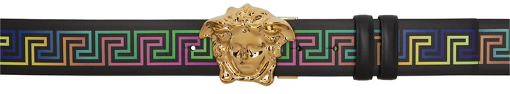 Photo: Versace Reversible Black Greca Neon 'La Medusa' Belt