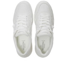 Valentino Men's Low Top Roman Stud Sneakers in Bianco/Pastel Grey